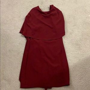 Burgundy open back Lulus dress!